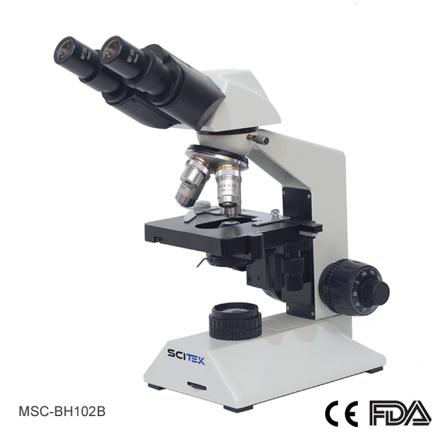 Biological Microscope with Double Layers Mechanical Stage